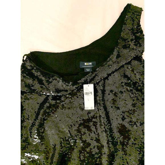 Maeve One-Shoulder Sequin Dress - Anthropologie, NWT - Picture 6 of 8